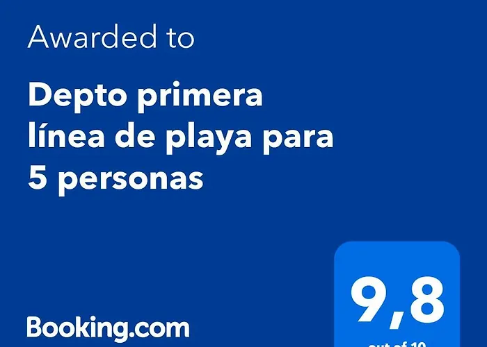 Depto Primera Linea De Playa Para 5 Personas